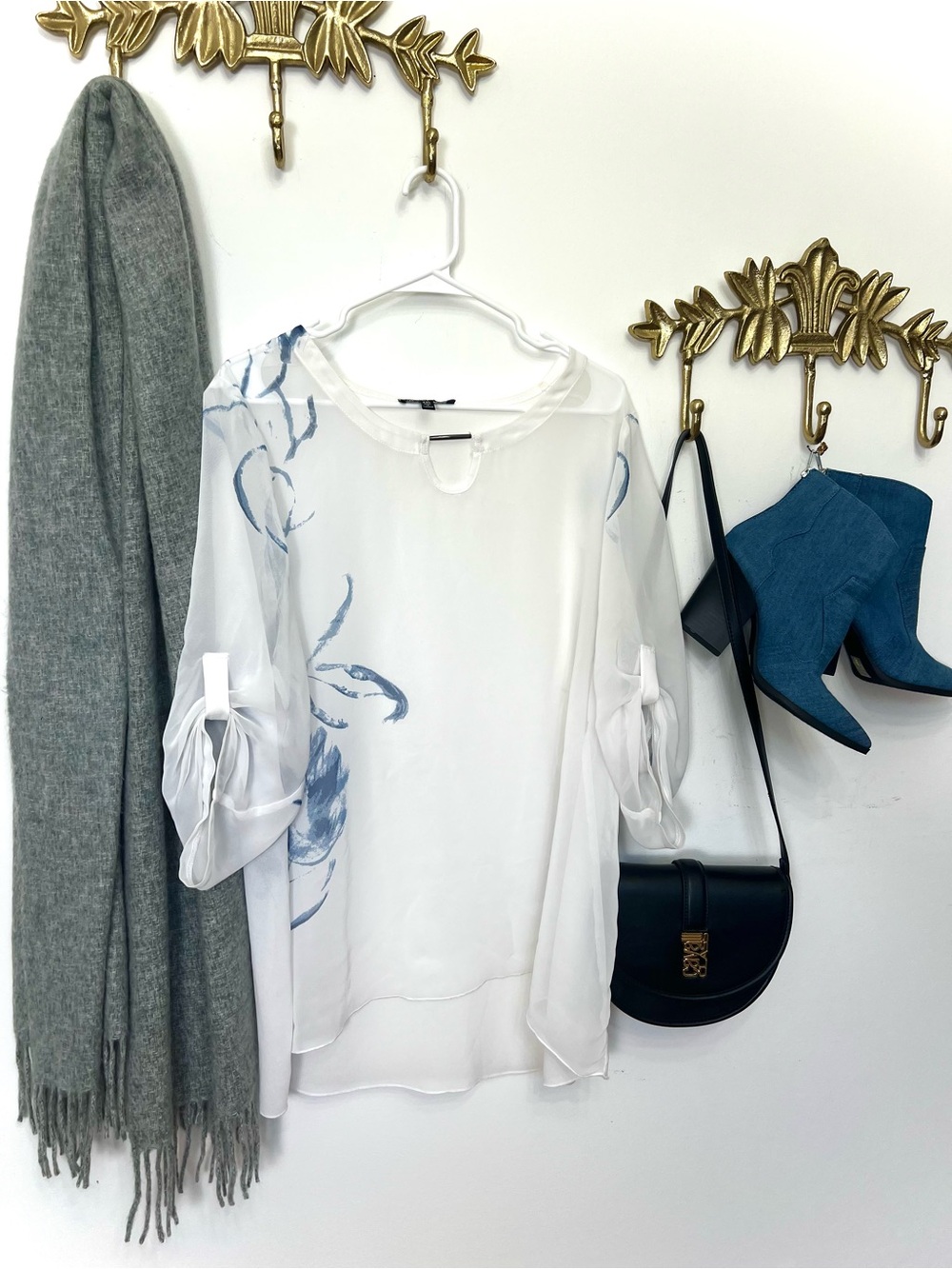 Boutique Boho chic blouse Xl-xxl ptp 24” 32.5”